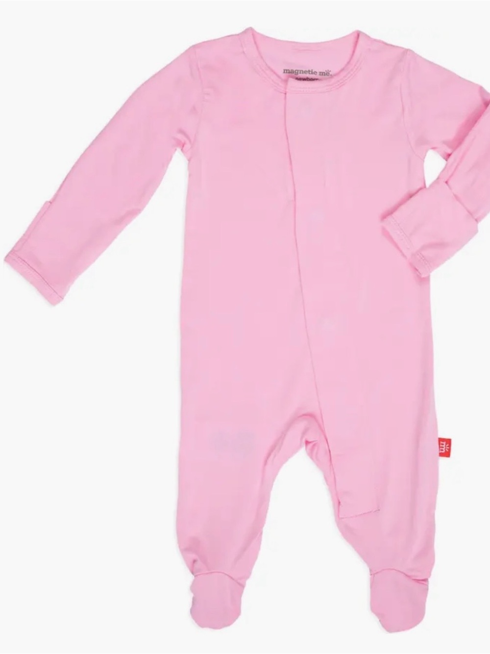 Magnetic Me Pink Footed One-Piece Romper
